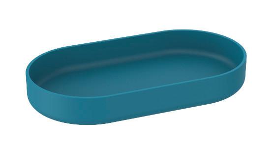 Tablett Naime in Blau - Blau, Modern, Kunststoff (17,7/2,3/9,6cm) - Premium Living
