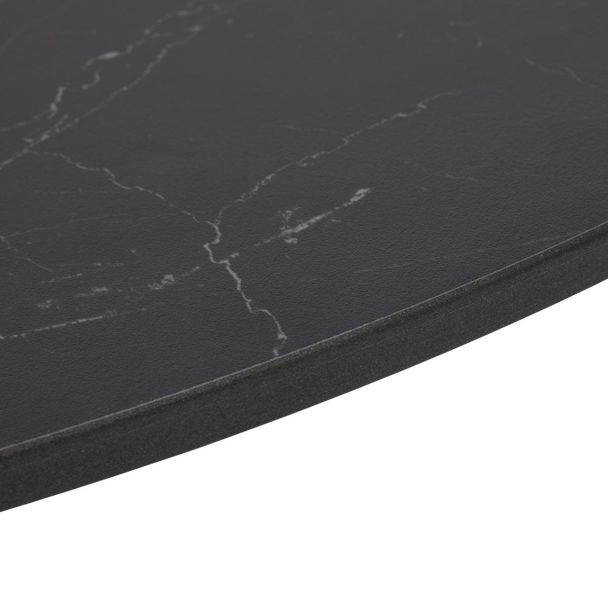 Couchtisch Chris Schwarz/Chromfarben - Chromfarben/Schwarz, Design, Keramik/Metall (80/43cm) - Mömax