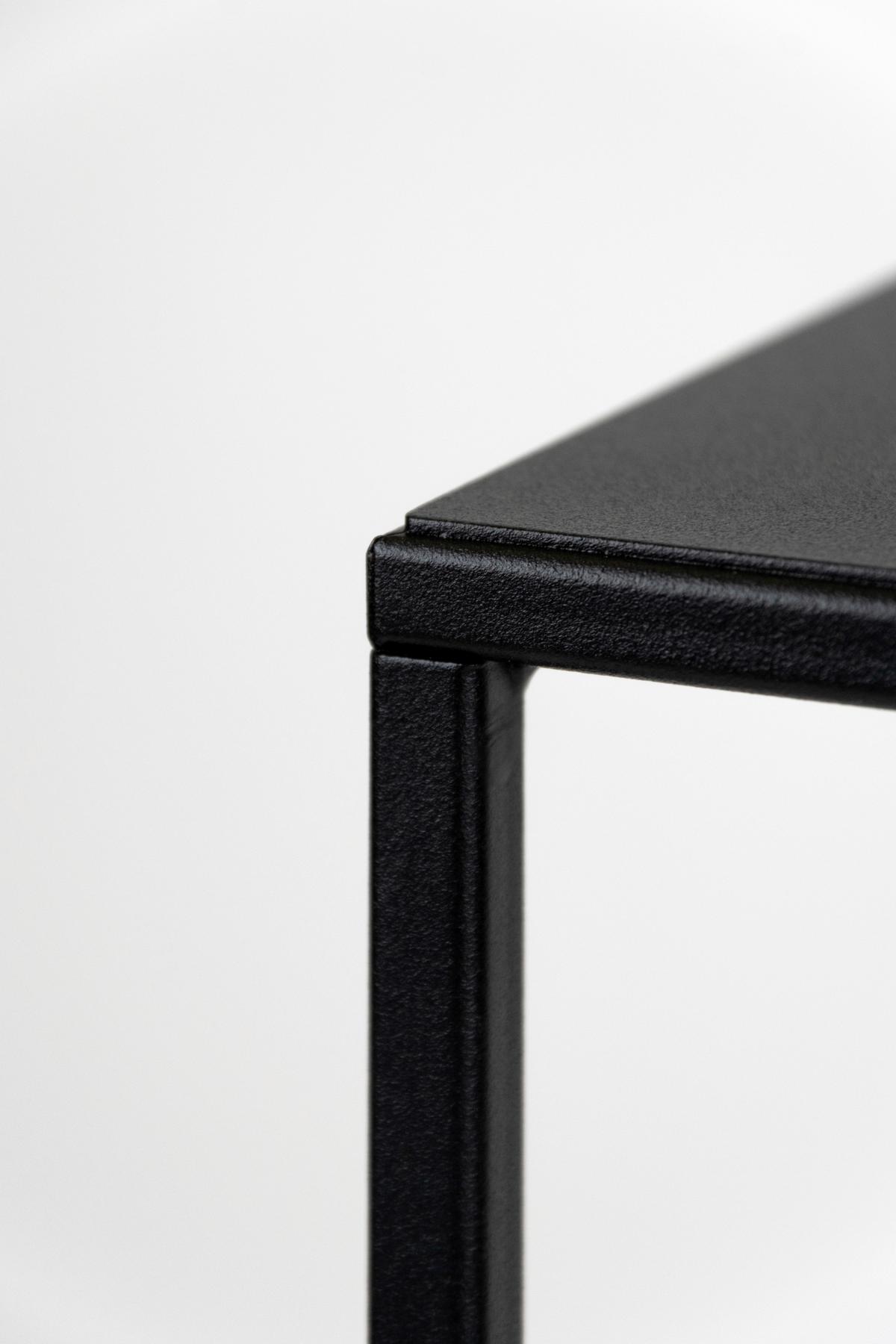 Blumenständer Schwarz - Schwarz, Basics, Metall (25/47/25cm)