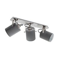 Strahler 98141* Villabate - Grau/Nickelfarben, Basics, Textil/Metall (57,5/9/10cm) - Eglo