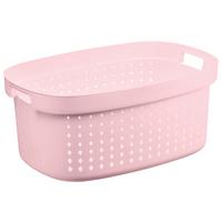 Ruháskosár Seoul - rózsaszín, Modern, műanyag (59/39/25,5cm) - Premium Living