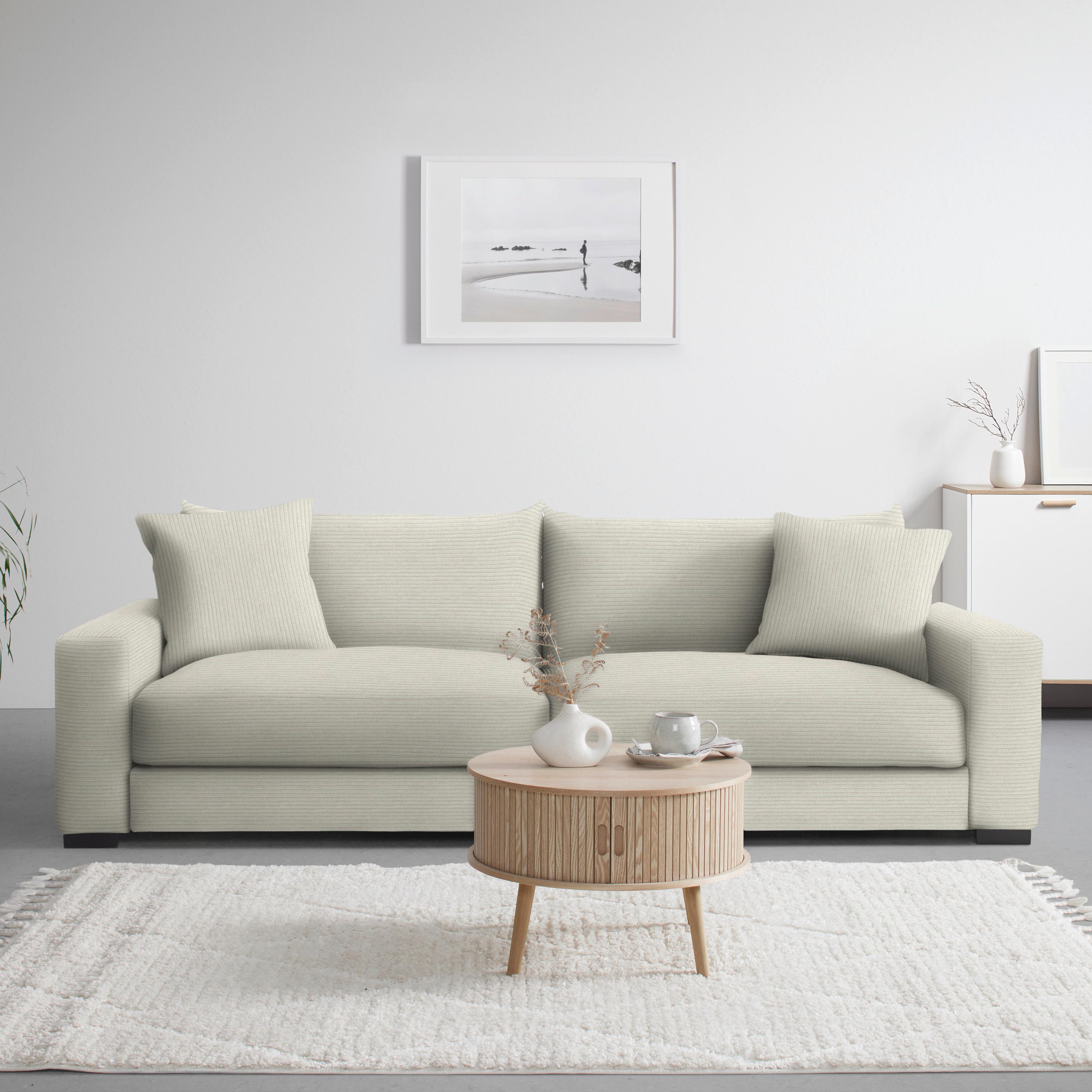 Megasofa Pedro Beige - Beige, MODERN, Holz/Holzwerkstoff (261/83/124cm) - Mömax
