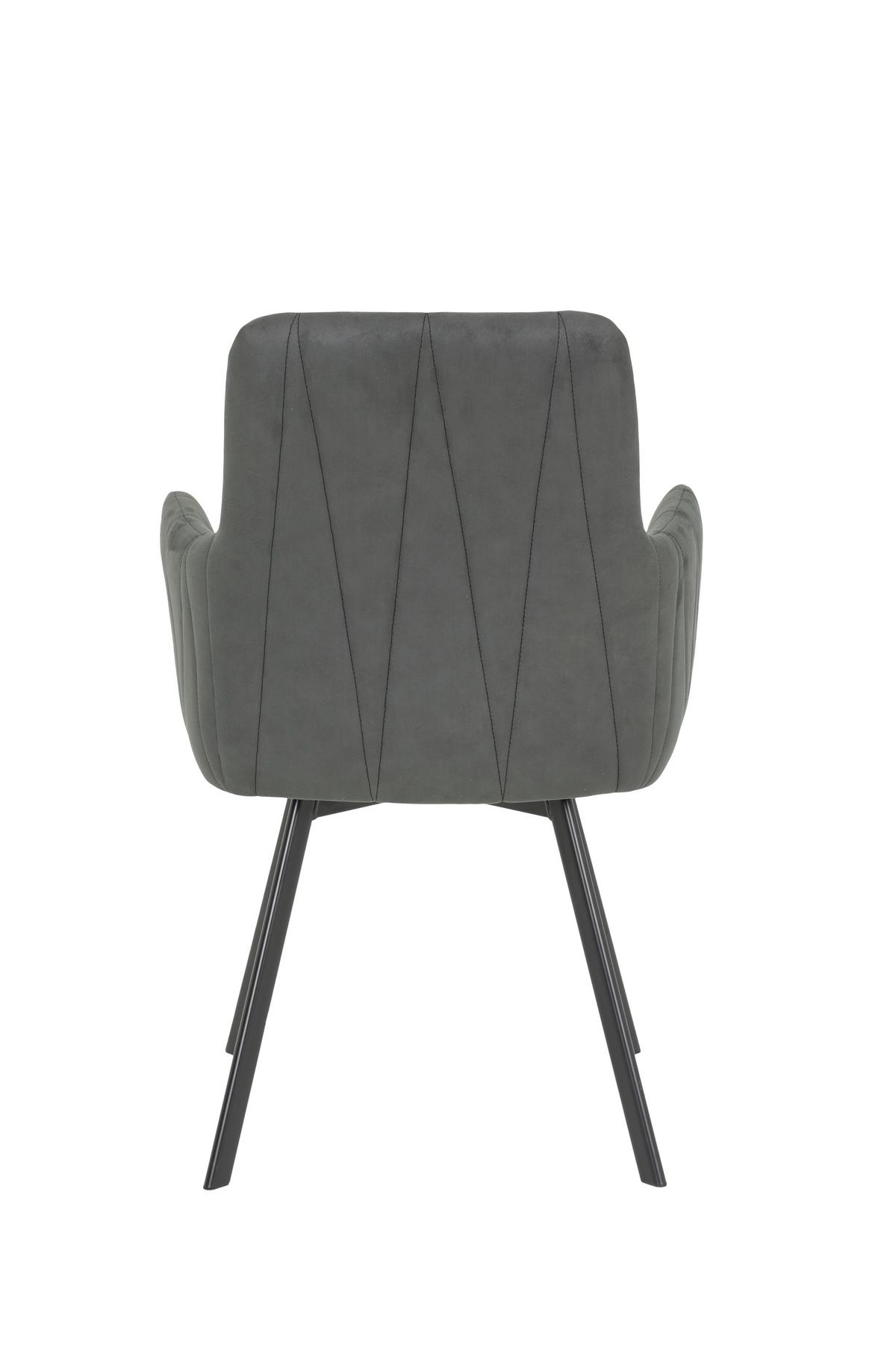 TISCHGRUPPE GESA II G - Anthrazit/Eiche Artisan, MODERN, Holzwerkstoff/Textil (140 - 180/76/90cm) - MID.YOU