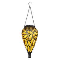 Solarna Svetilka Lantern, S Sijalko - črna/oranžna, Basics, kovina/umetna masa (13,5/50cm) - Globo