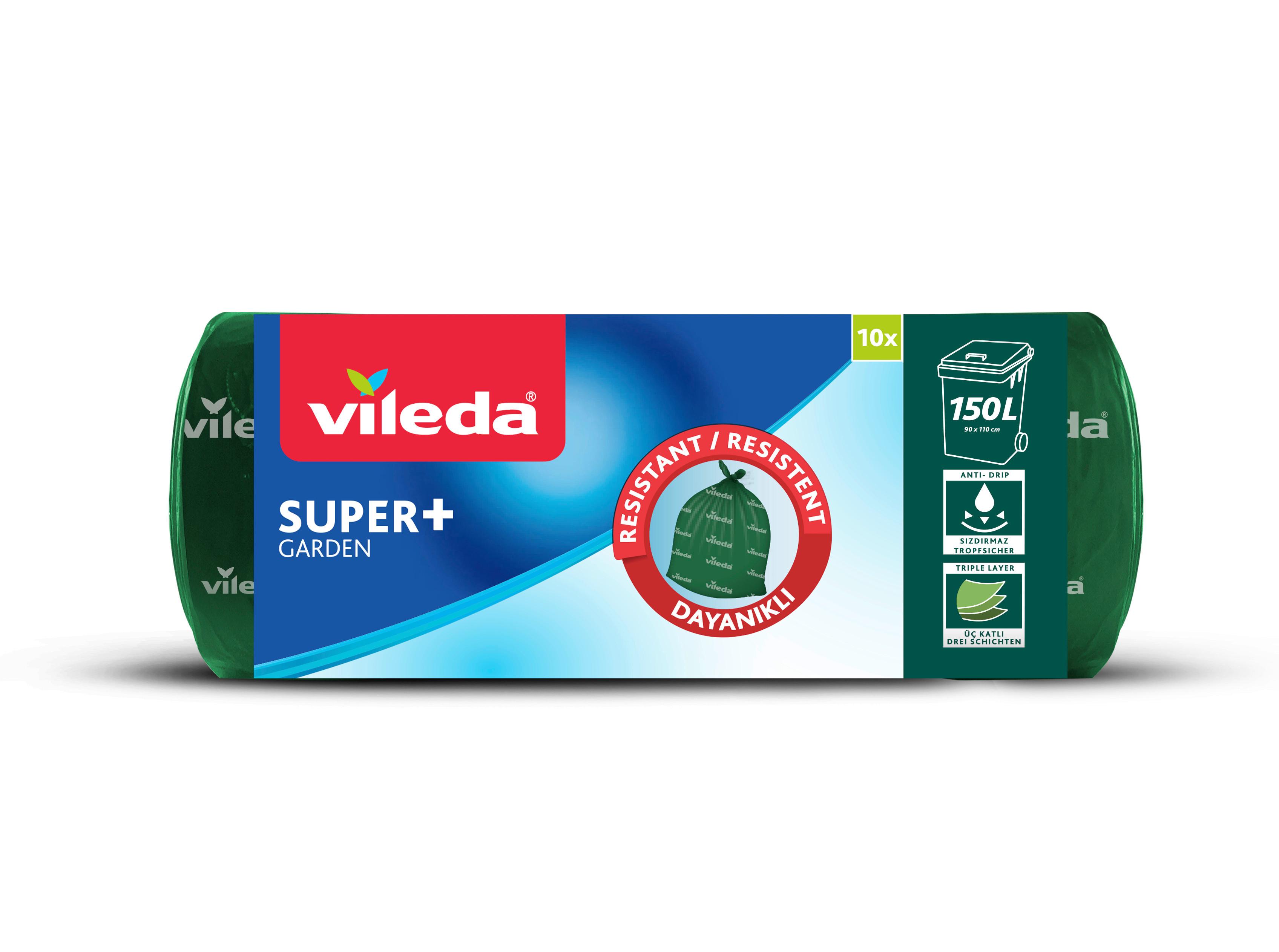 Szemeteszsák Vileda Super - sötétzöld, műanyag