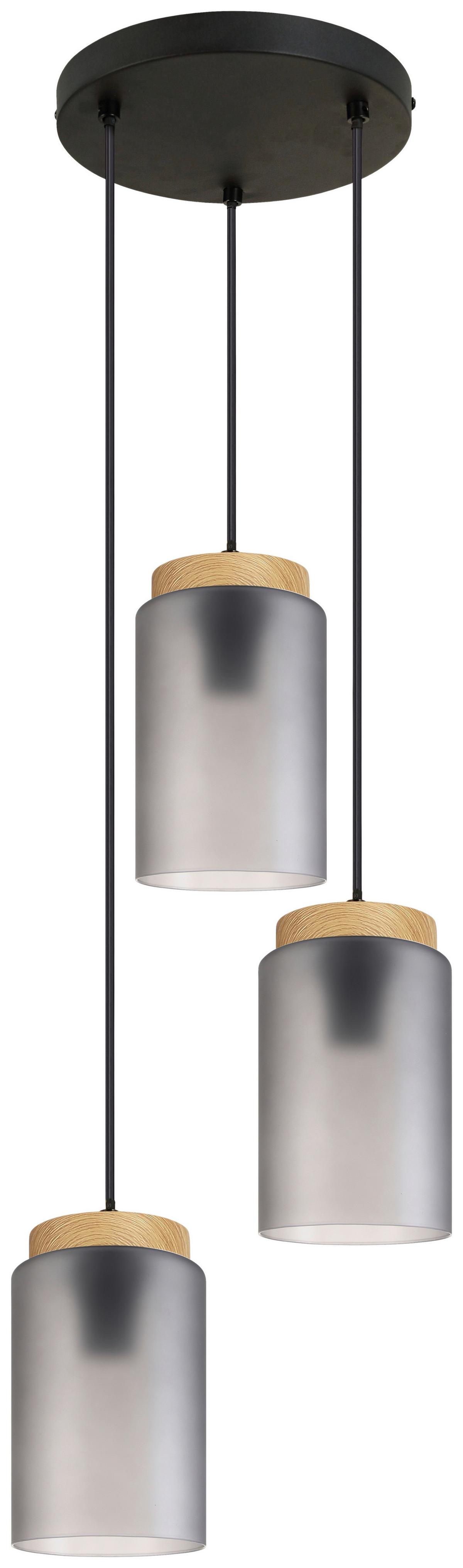 LAMPA WISZĄCA MAJA - czarny/szary, Trend, metal/szkło (29/120cm) - Novel