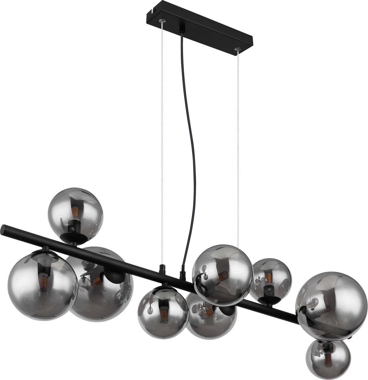 LAMPA WISZĄCA LED VILLA - czarny, Design, metal/szkło (87/34,5/120cm) - Dieter Knoll