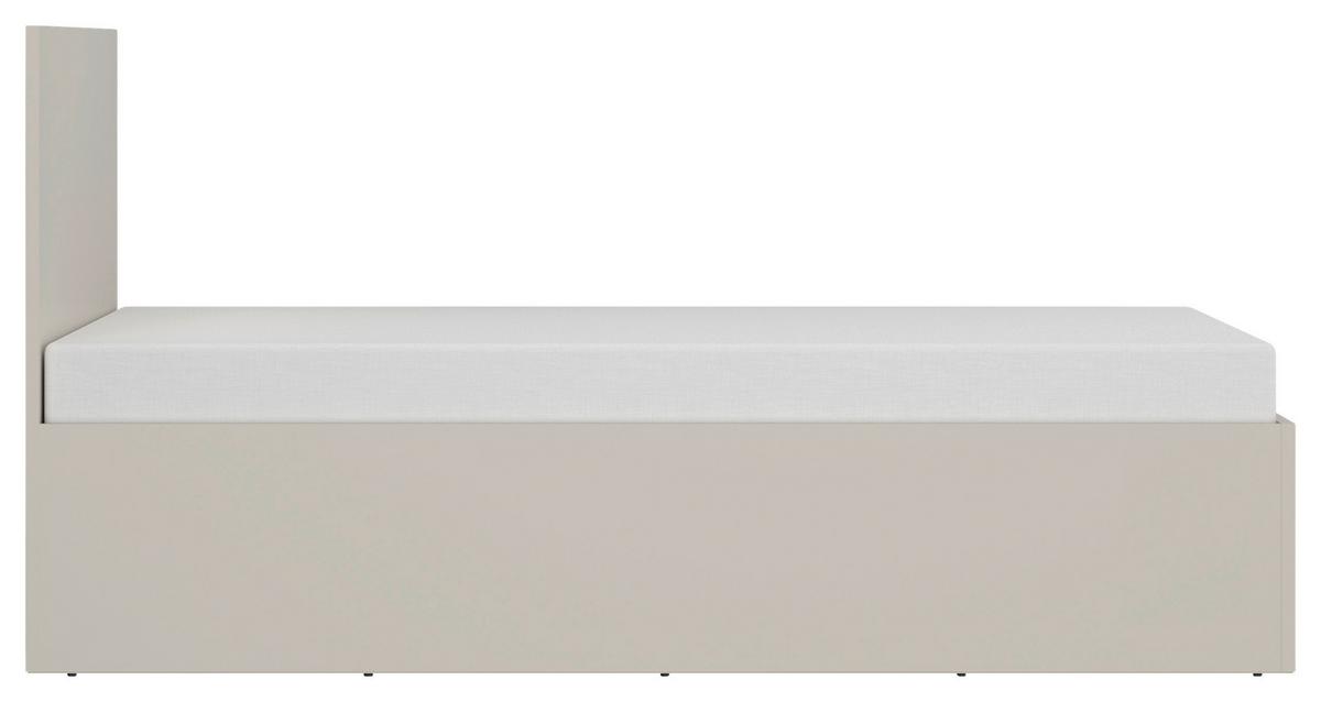 Krevet Fano - kašmir/crna, Moderno, drvni materijal/plastika (140/200cm) - Modern Living