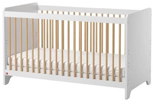 Otroška Posteljica Leaf, Bela, Hrast, 70x140 - bela, Moderno (70/140cm) - Modern Living