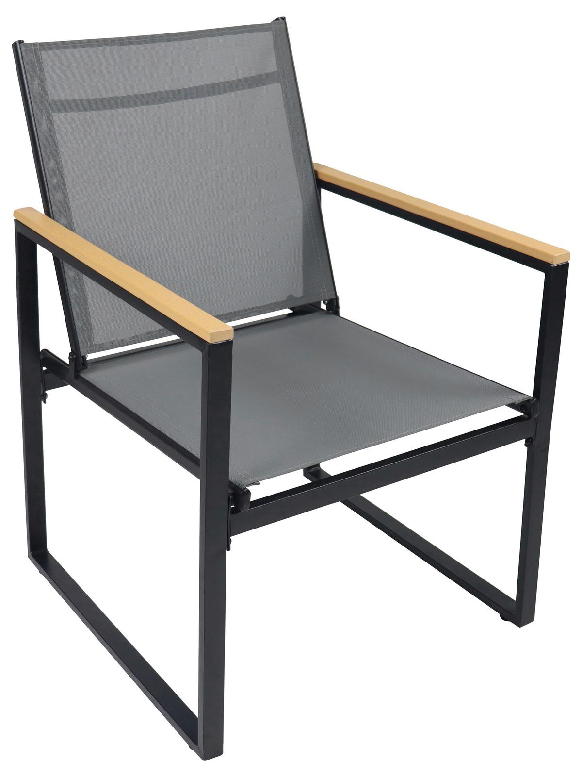GARTENSTUHL-SET VOLASI 919252 2ER-SET - Honigeiche/Anthrazit, Modern, Holzwerkstoff/Kunststoff (54/83/65cm) - MID.YOU