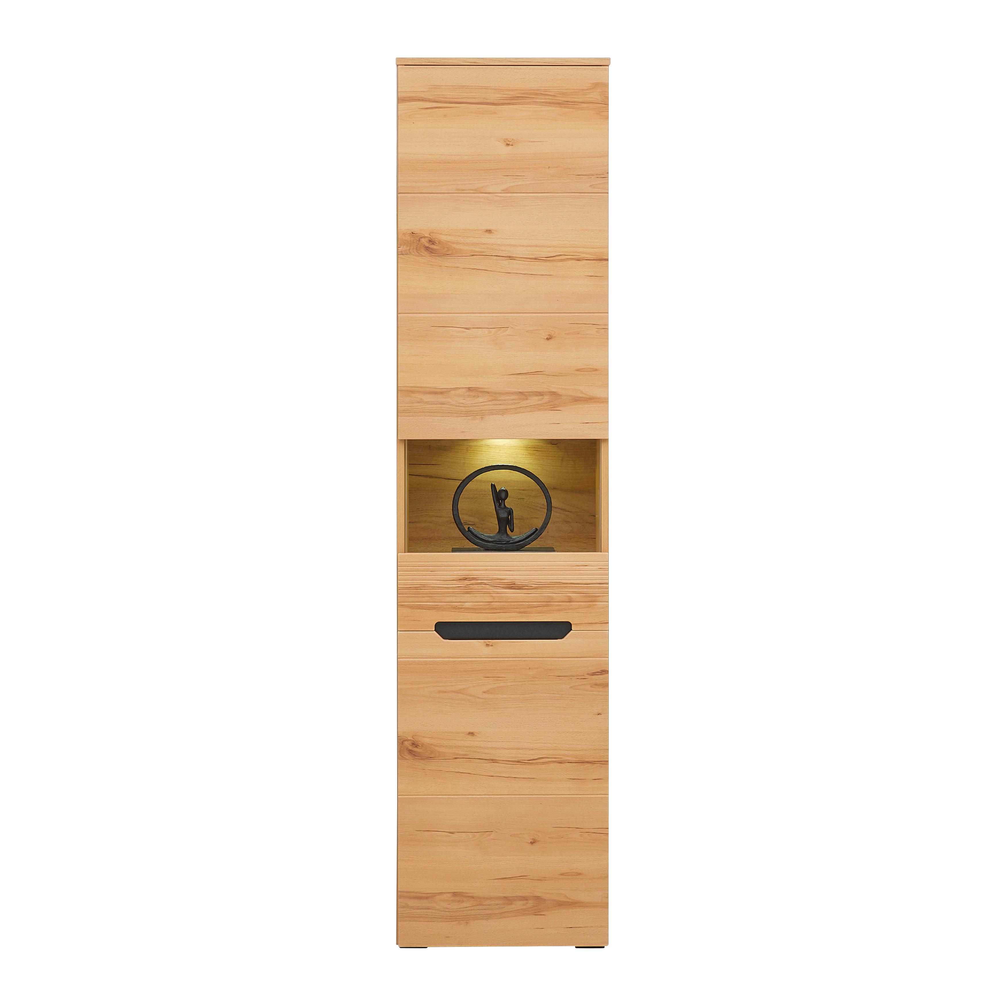 Vitrina Alana - Moderno, staklo/drvni materijal (46,9/195,4/33cm) - Modern Living