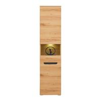 Vitrină ALANA - Modern, sticlă/material pe bază de lemn (46,9/195,4/33cm) - Modern Living