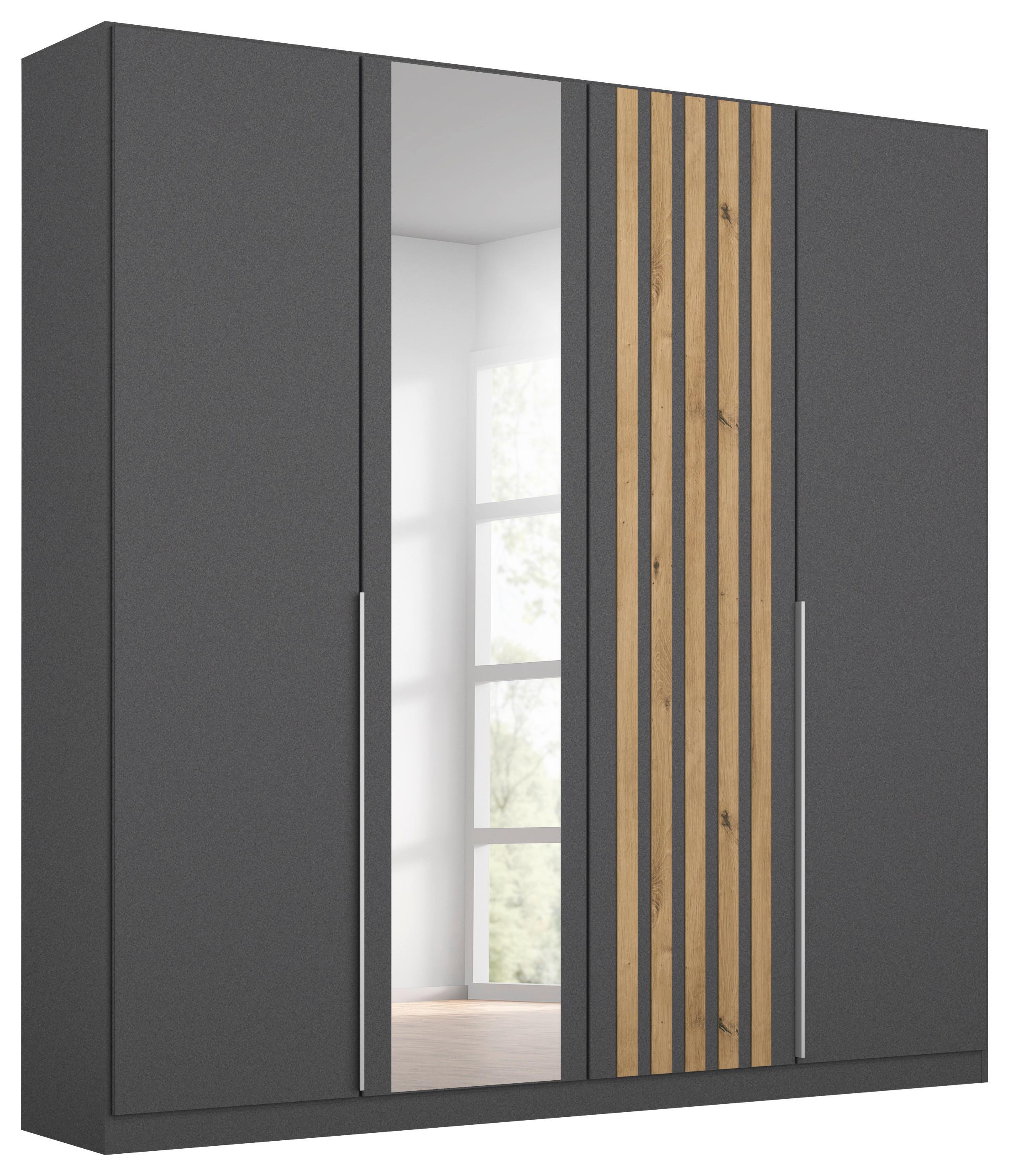 Ormar S Klasičnim Vratima Lamella - siva/hrast Artisan, Moderno, drvni materijal/metal (181/210/54cm) - Modern Living