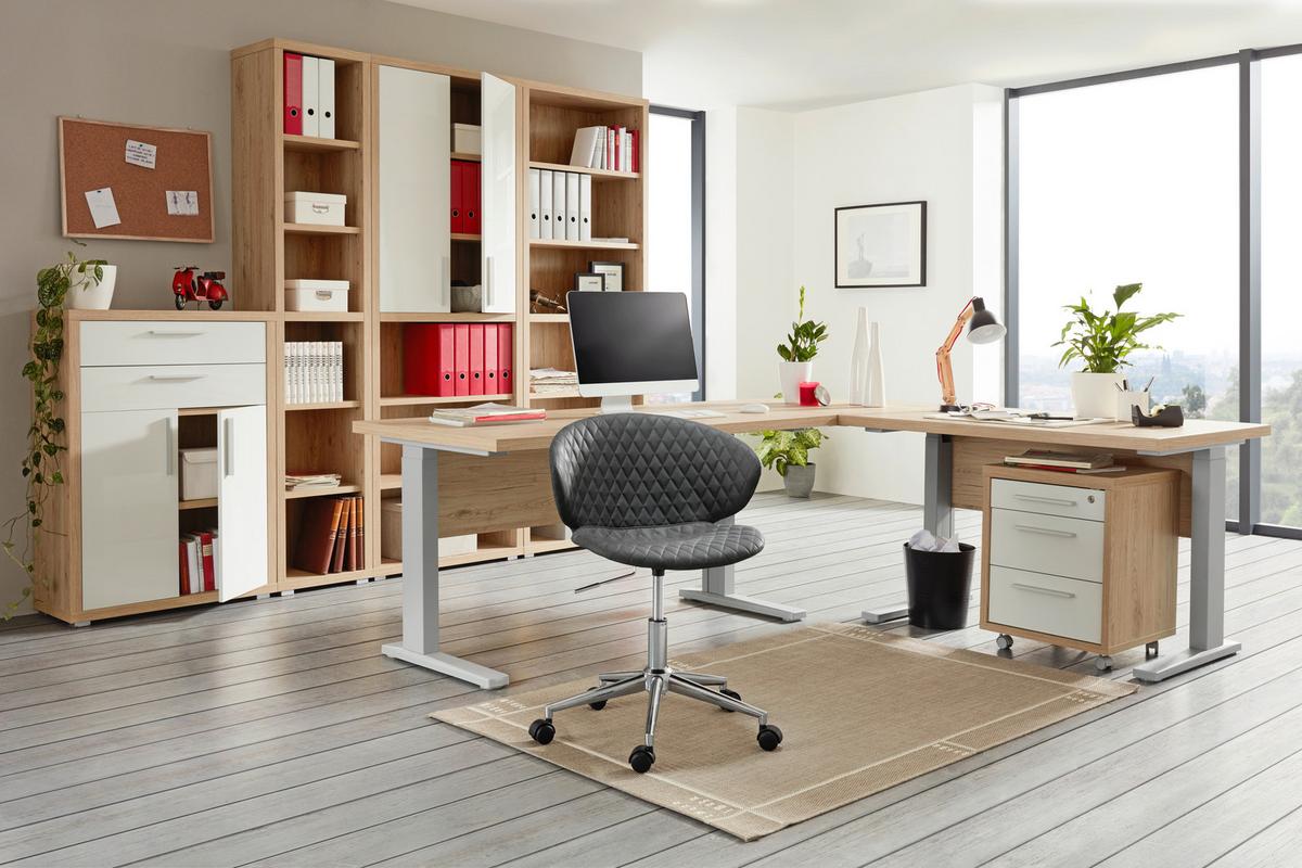 Schreibtischbeine aus Metall, 2er Set - Alufarben, Modern, Metall (70/64/70cm) - Mömax