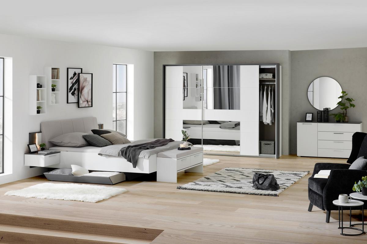 Bettschubkasten Caspio Grau - Grau, KONVENTIONELL, Holzwerkstoff (150/14/56cm) - Premium Living