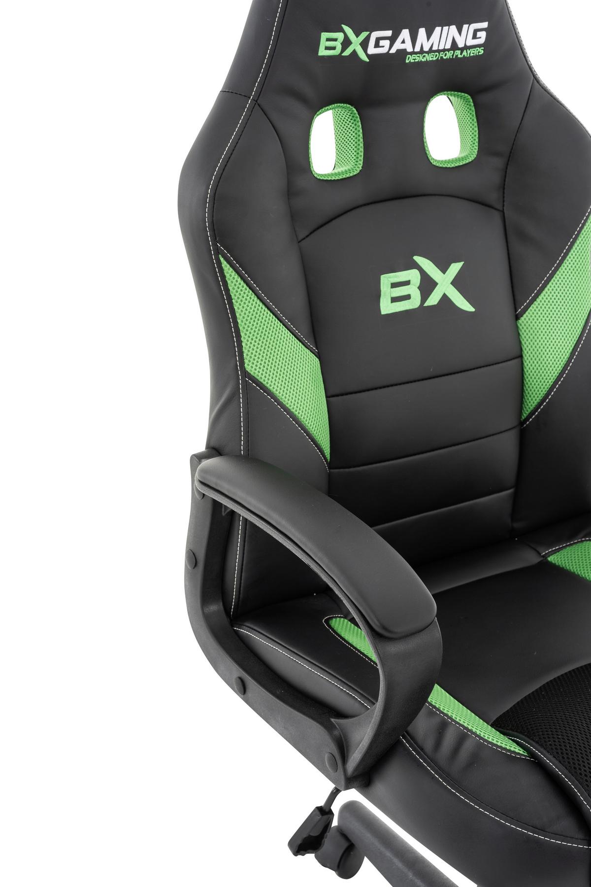 Gamingstuhl BX-Gaming Grün/Schwarz - Schwarz/Grün, MODERN, Kunststoff/Textil (58/105-115/63cm) - Mömax