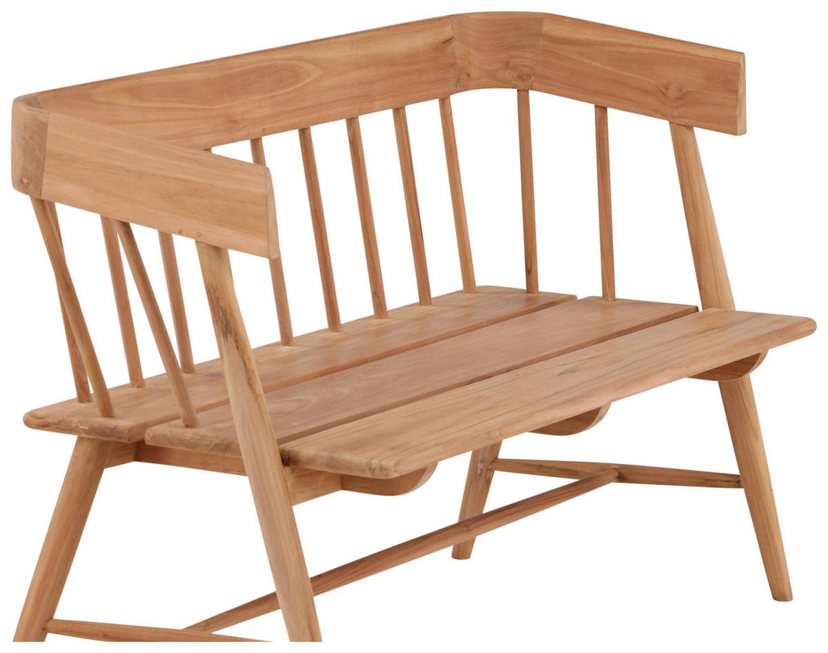 Gartenbank Split ca. 58x85x132 cm Teakholz - Teakfarben, KONVENTIONELL, Holz (58/85/132cm) - Gardenson