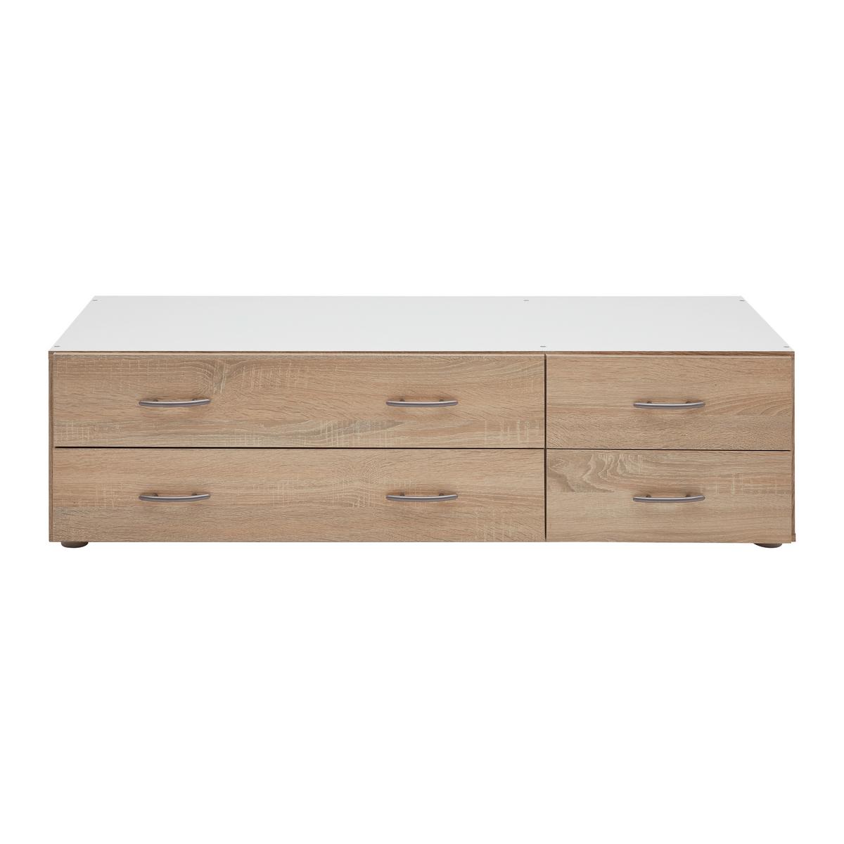 Ladice Joe - hrast Sonoma, Konvencionalno, drvni materijal (121/33/51cm) - Based