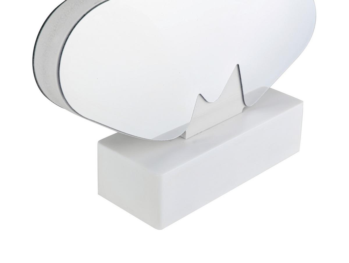 Led Svjetiljka Dekorativna Frani - bijela/boje kroma, Moderno, plastika (22/4,6/25,7cm) - Mömax