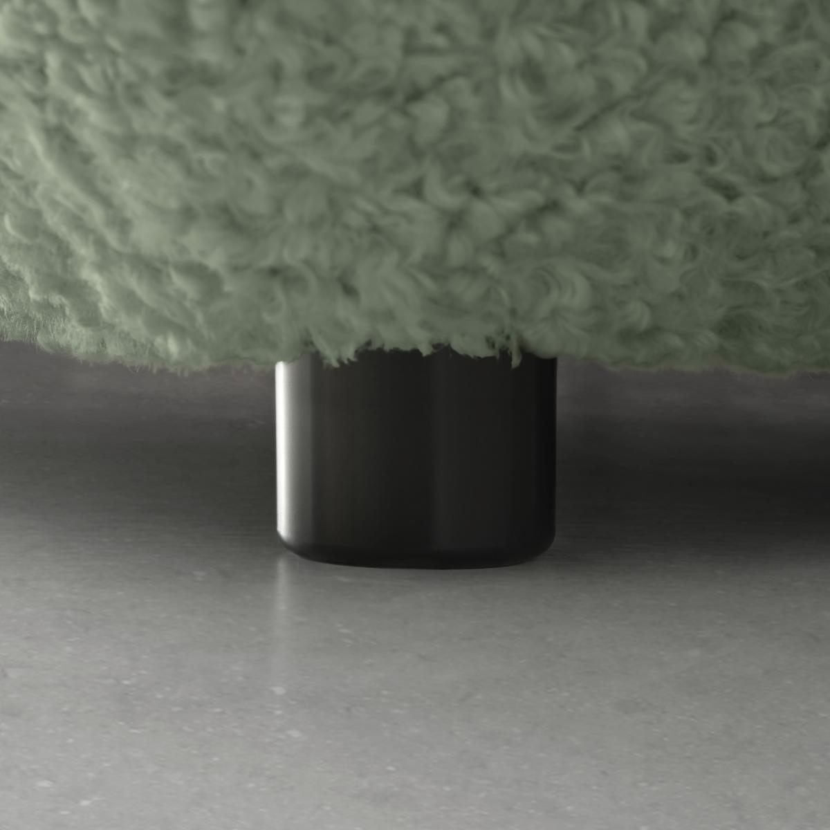 Wohnlandschaft Casimir Mintgrün - Schwarz/Mintgrün, LIFESTYLE, Kunststoff/Textil (310/78/180cm) - Premium Living