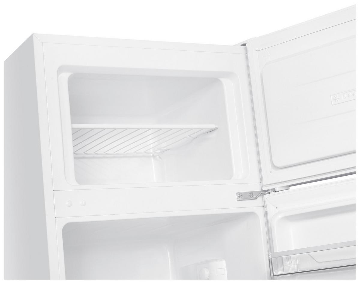 Kühl-Gefrier-Kombination SKHTMF55SWD Weiß - Weiß, Basics, Glas/Metall (55,5/143/54,5cm) - Mican