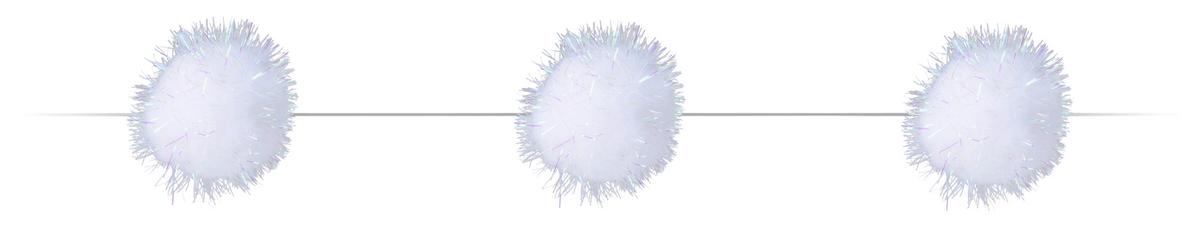 Lichterkette Pummel Weiß ca. 220cm - Weiß, KONVENTIONELL, Kunststoff (220cm) - Mömax
