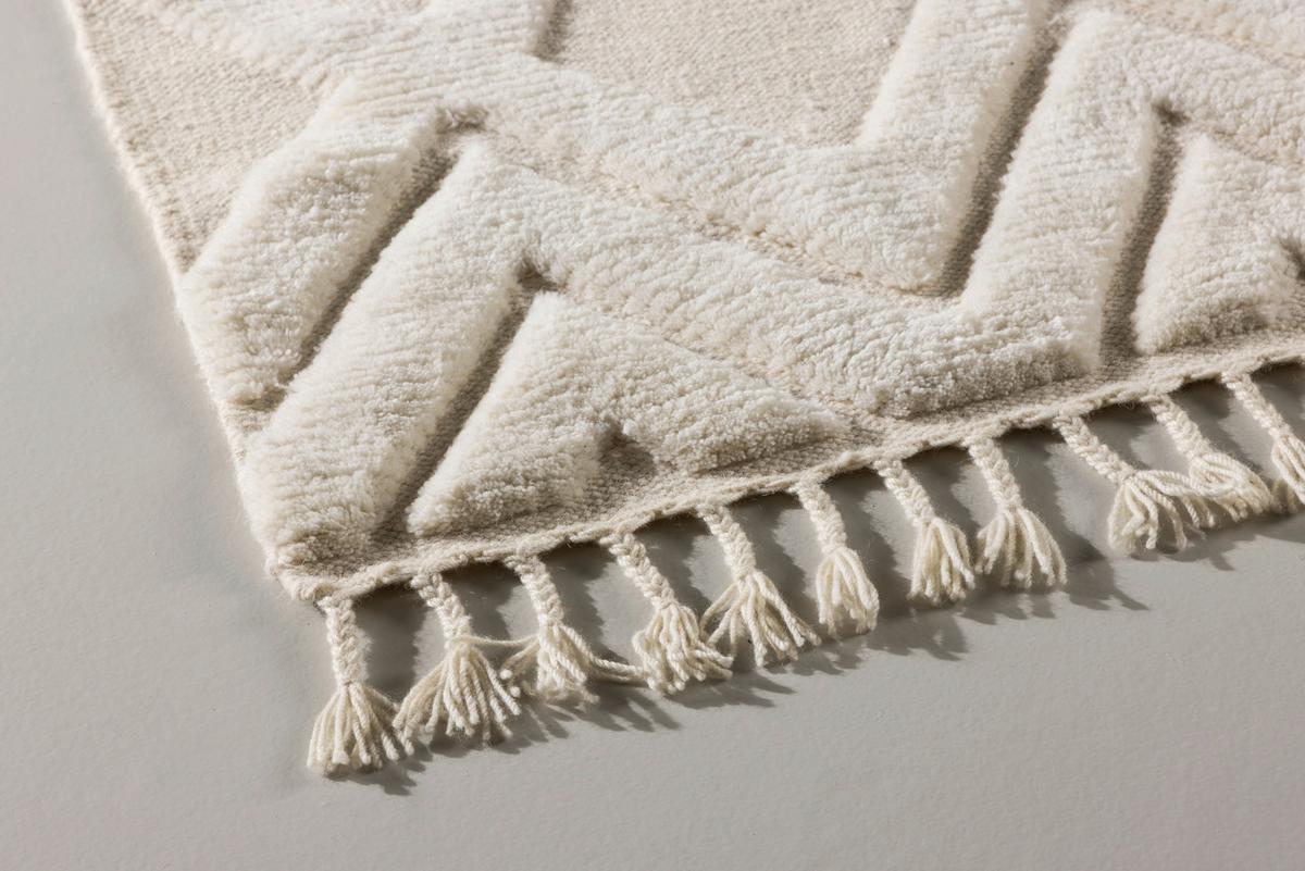 FLACHWEBETEPPICH DAHLIA - Weiß, LIFESTYLE, Textil (160/230cm) - P & B