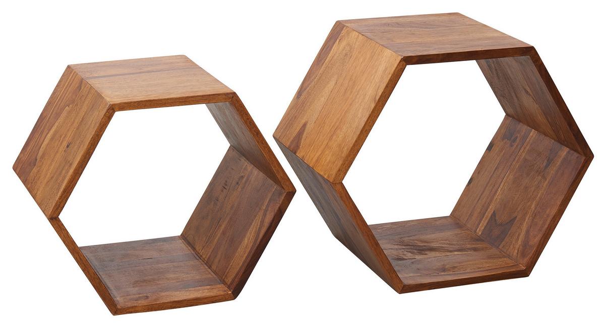 Set Mizic Kasa - barve indijskega rožnega lesa, Design, les (46/30/40cm) - MID.YOU