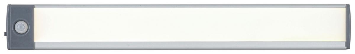 Unterbauleuchte Unti max. 3 Watt - Silberfarben/Grau, Modern, Kunststoff/Metall (32,5/4cm) - Mömax