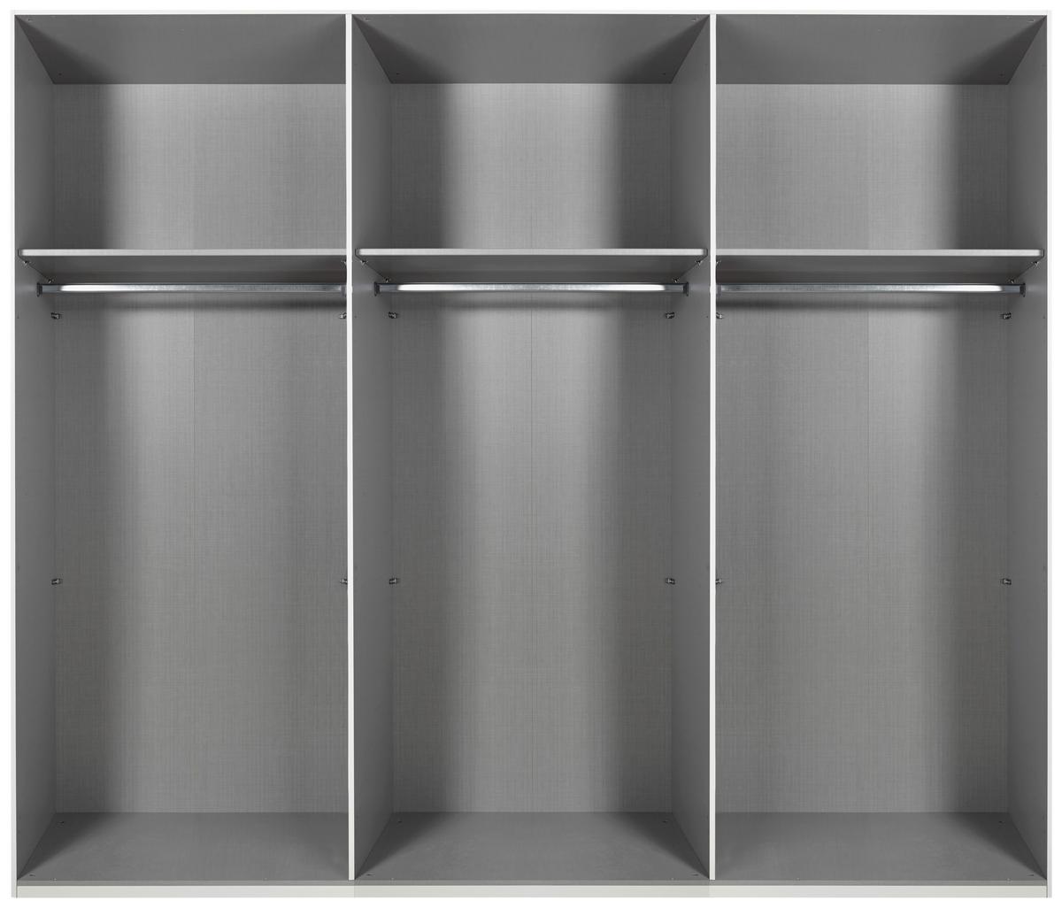 DULAP USI ROTATIVE ANDORRA - culoare lemn stejar/grafit, Modern, material pe bază de lemn (300/216/58cm) - Modern Living