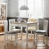 MATBORD CAMDEN - vit/furufärgad, Design, trä (86/80/79cm) - Bessagi Home