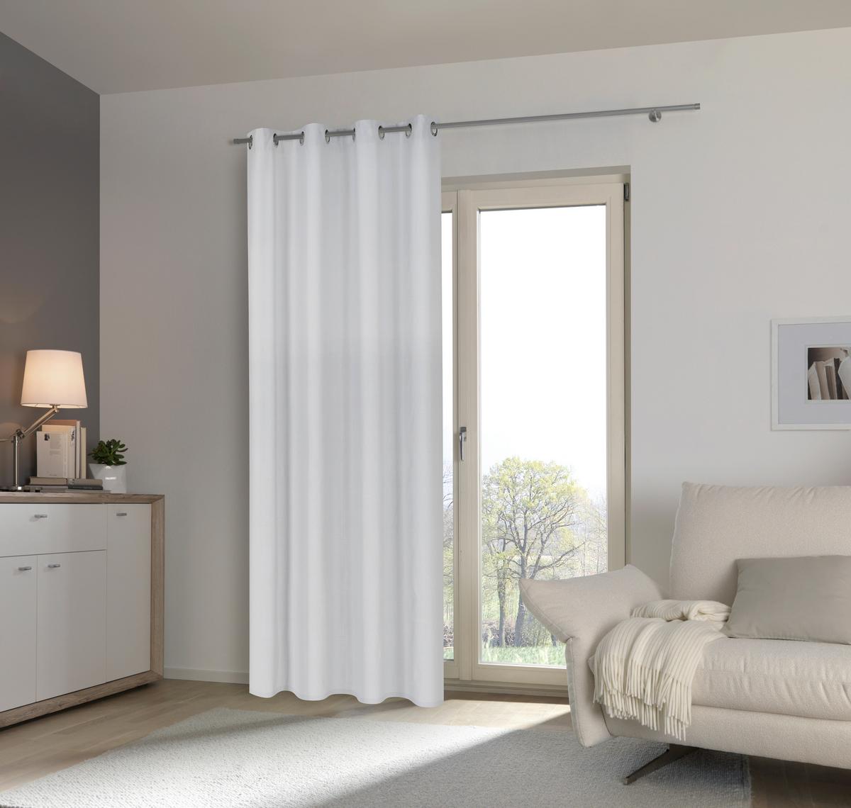 ZASŁONA NA PRZELOTKACH SOLE - szary, Basics, tkanina (140/255cm) - Esposa