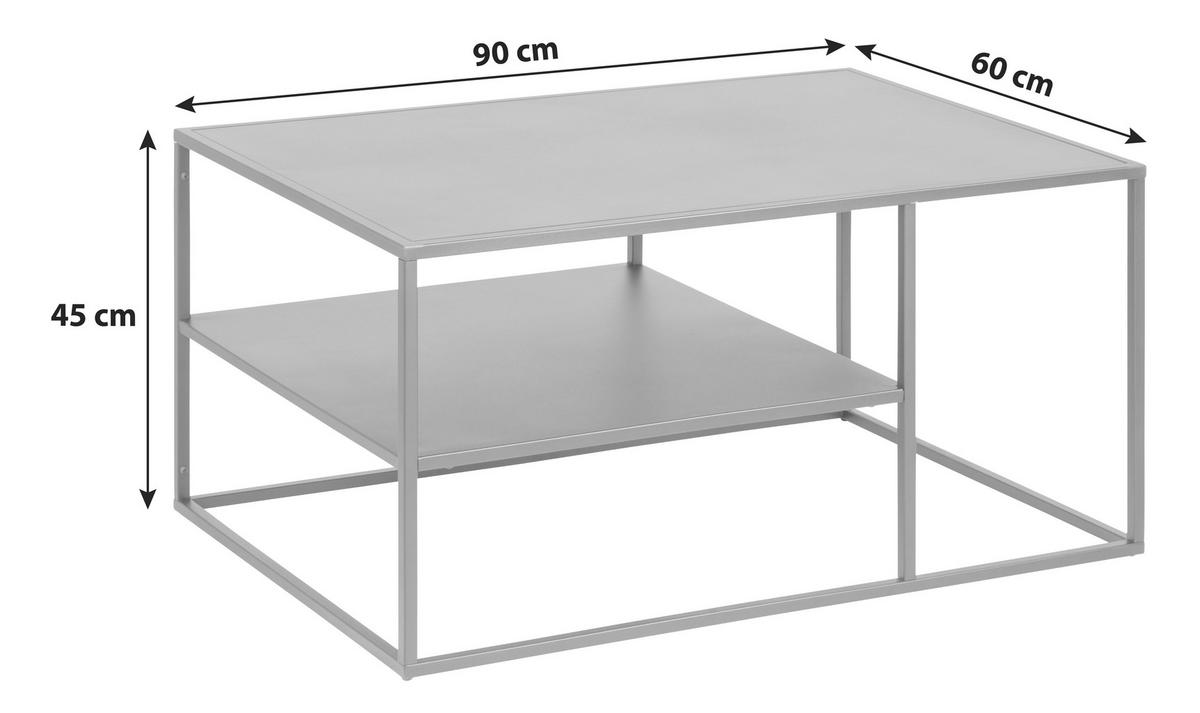 STOLIK KAWOWY NEWTON -TREND- - czarny, Trend, metal (90/60/45cm) - MID.YOU