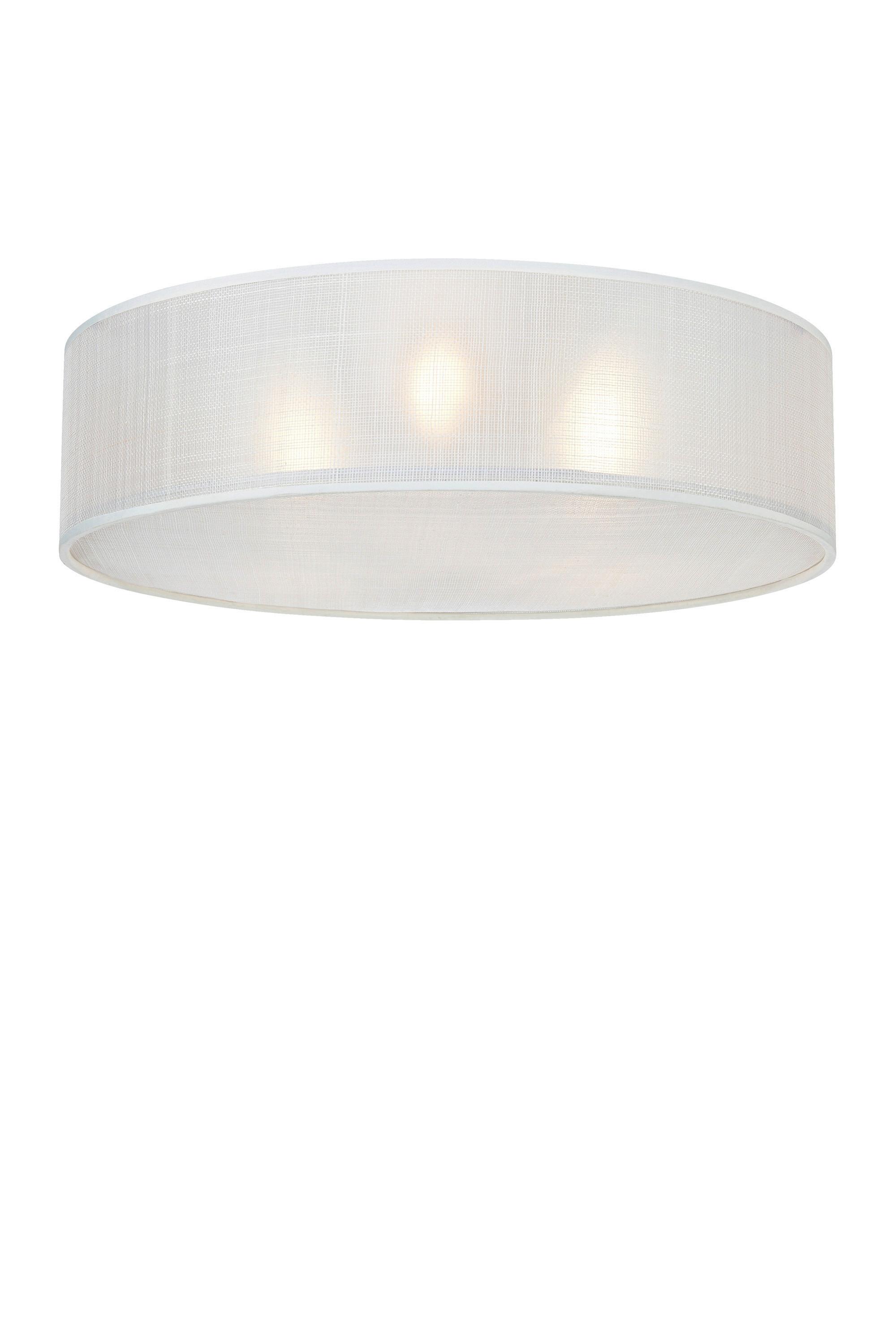 Deckenleuchte Markslöjd Haru Weiß max. 60 Watt - Weiß, Design, Naturmaterialien (45/45/15cm) - Markslöjd