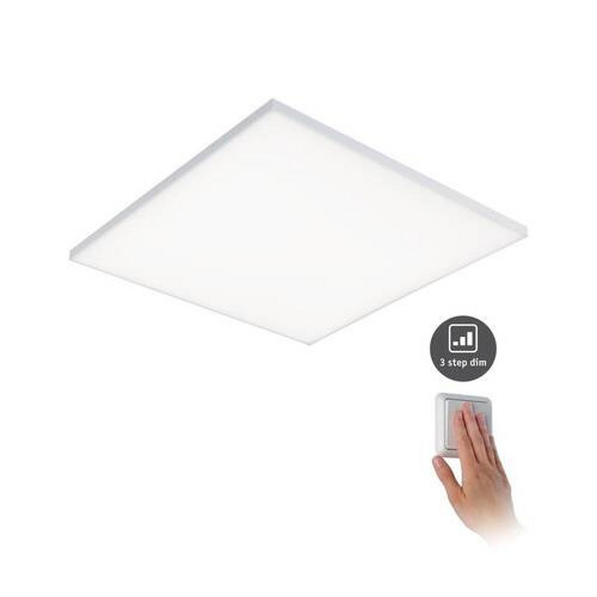 LED-Paneel Velora in Weiß max. 34 Watt - Weiß, Basics, Metall (59,5/5,0/59,5cm) - Paulmann