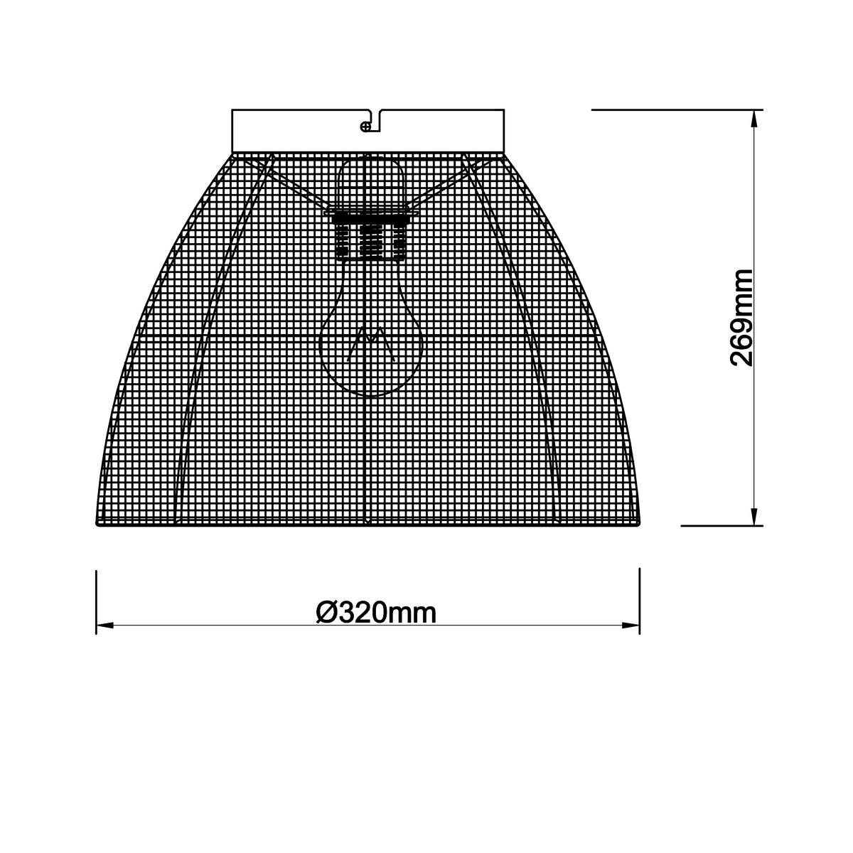 Deckenleuchte Tanah Naturfarben/Schwarz max.42Watt - Schwarz/Naturfarben, KONVENTIONELL, Textil/Metall (32/25cm) - Brilliant