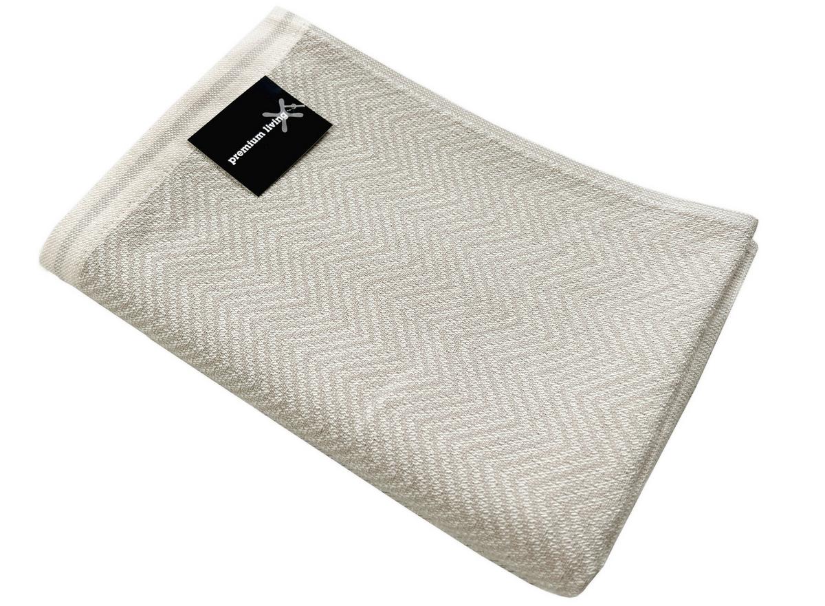 Geschirrtuch-Set Milo Beige 2-teilig - Beige, Textil (50/70cm) - Premium Living