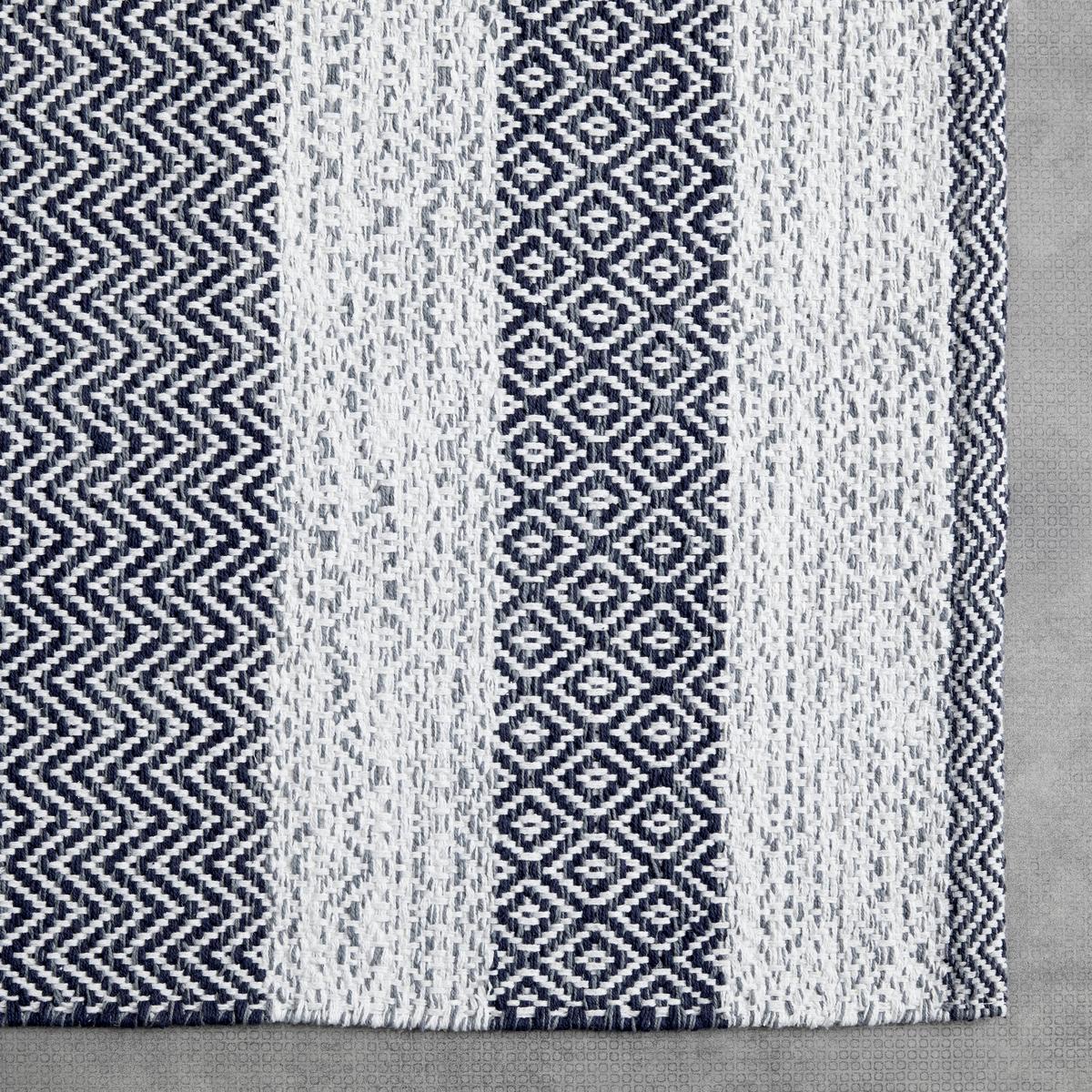 Ročno Tkana Preproga Elisa - temno siva/bela, Moderno, tekstil (80/150cm) - Modern Living