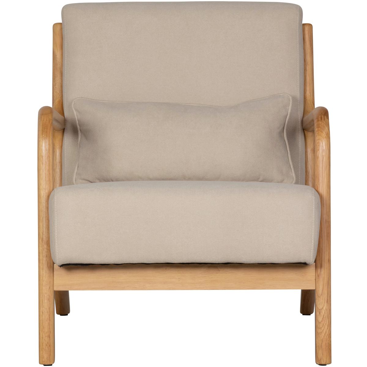 SESSEL Mark Naturfarben B: 67cm - Naturfarben, Design, Holz/Textil (67/75/82cm) - Livetastic