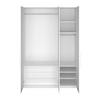 GARDEROB ALEX - vit, Modern, metall/trämaterial (151/223/60cm) - Bessagi Home