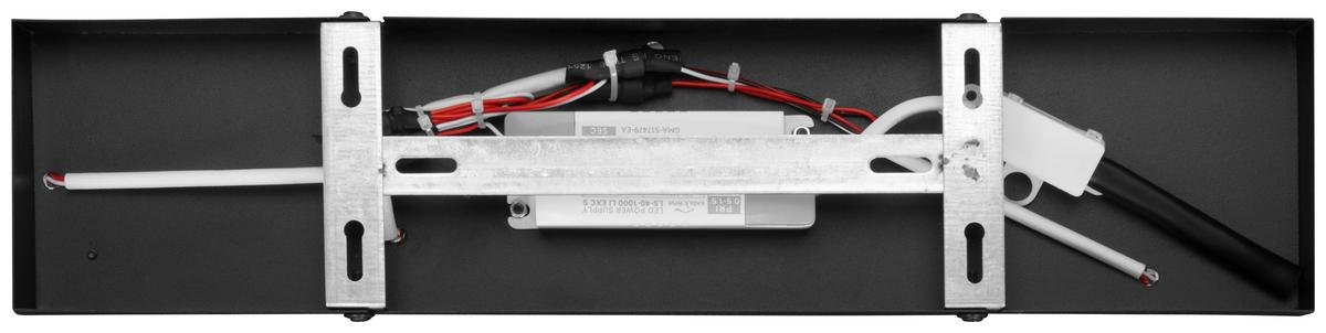 LED-Deckenleuchte Big Schwarz max. 40 Watt - Schwarz, MODERN, Kunststoff/Metall (82/52/5cm)