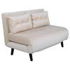 SCHLAFSOFA VICKY - Creme, Design, Textil/Metall (120/88/80cm) - Livetastic