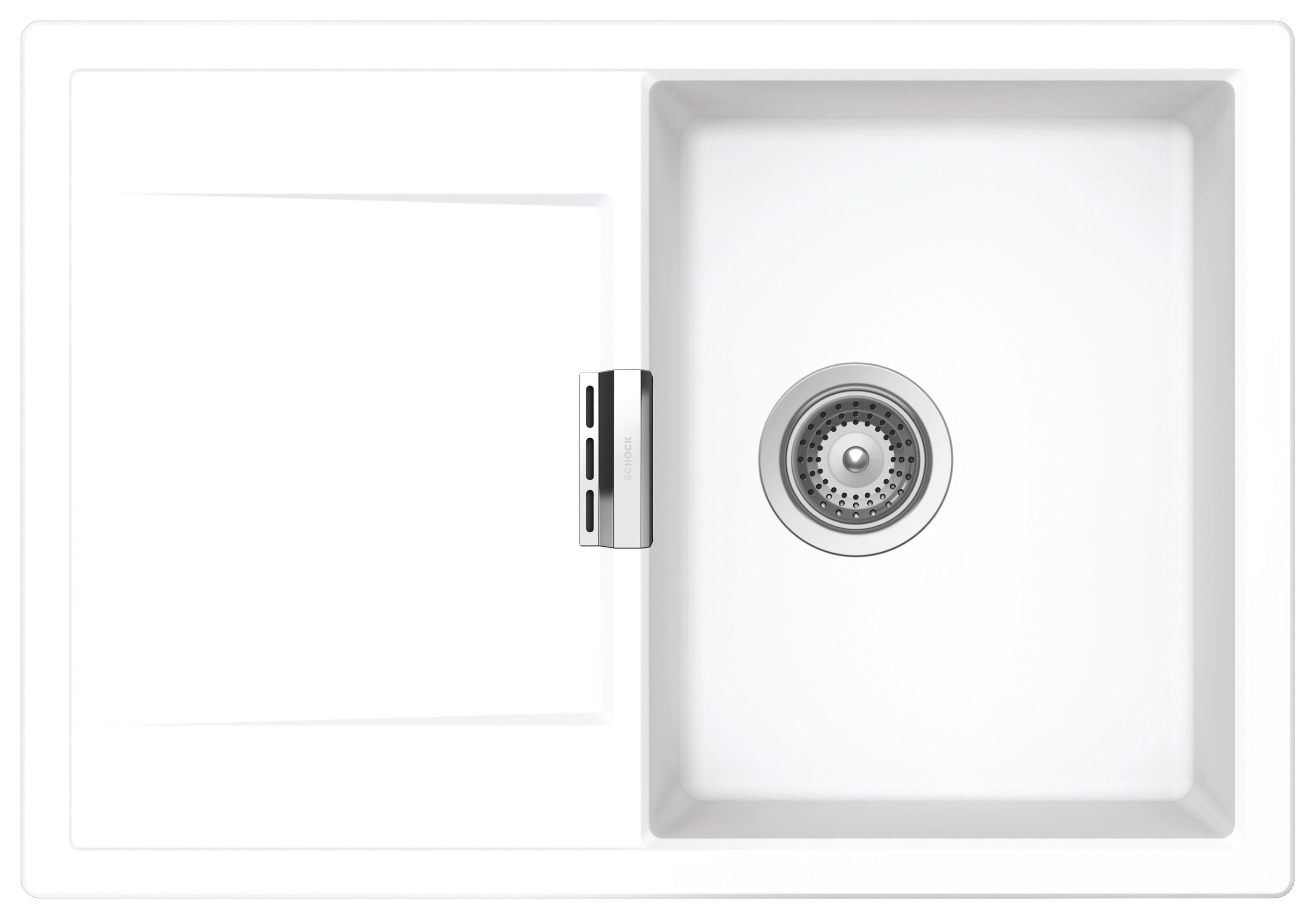 Spüle MOND100SADAY - Weiß, MODERN (74/51cm) - Schock