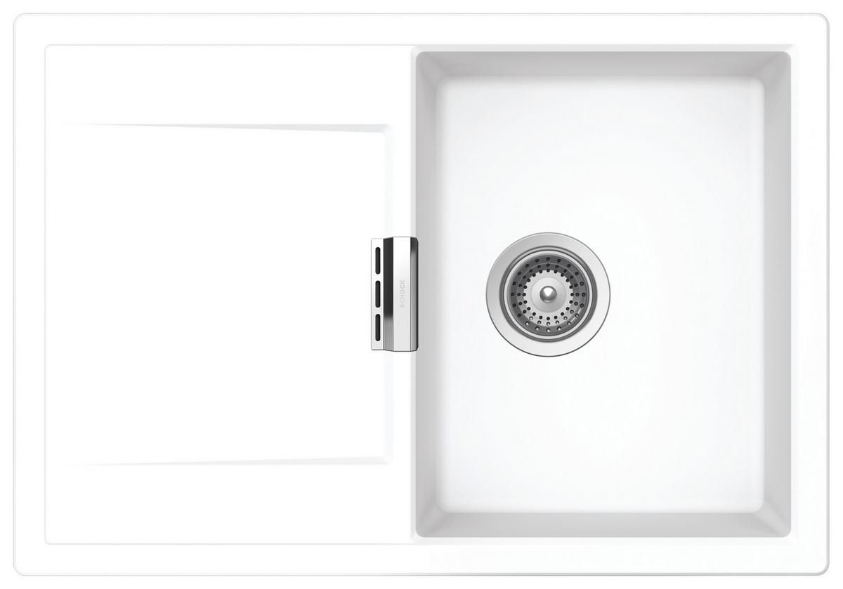 Spüle MOND100SADAY - Weiß, MODERN (74/51cm) - Schock