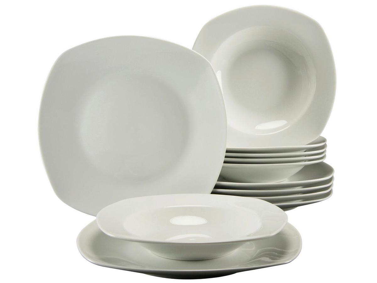 Jedilni Servis Amelie, 12-Delni - bela, keramika - Creatable