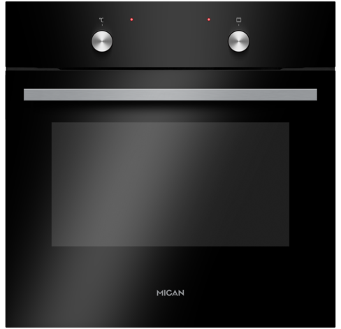 Einbaubackofen 90440 - Schwarz, Basics (59,5/59,5/57,5cm) - Mican
