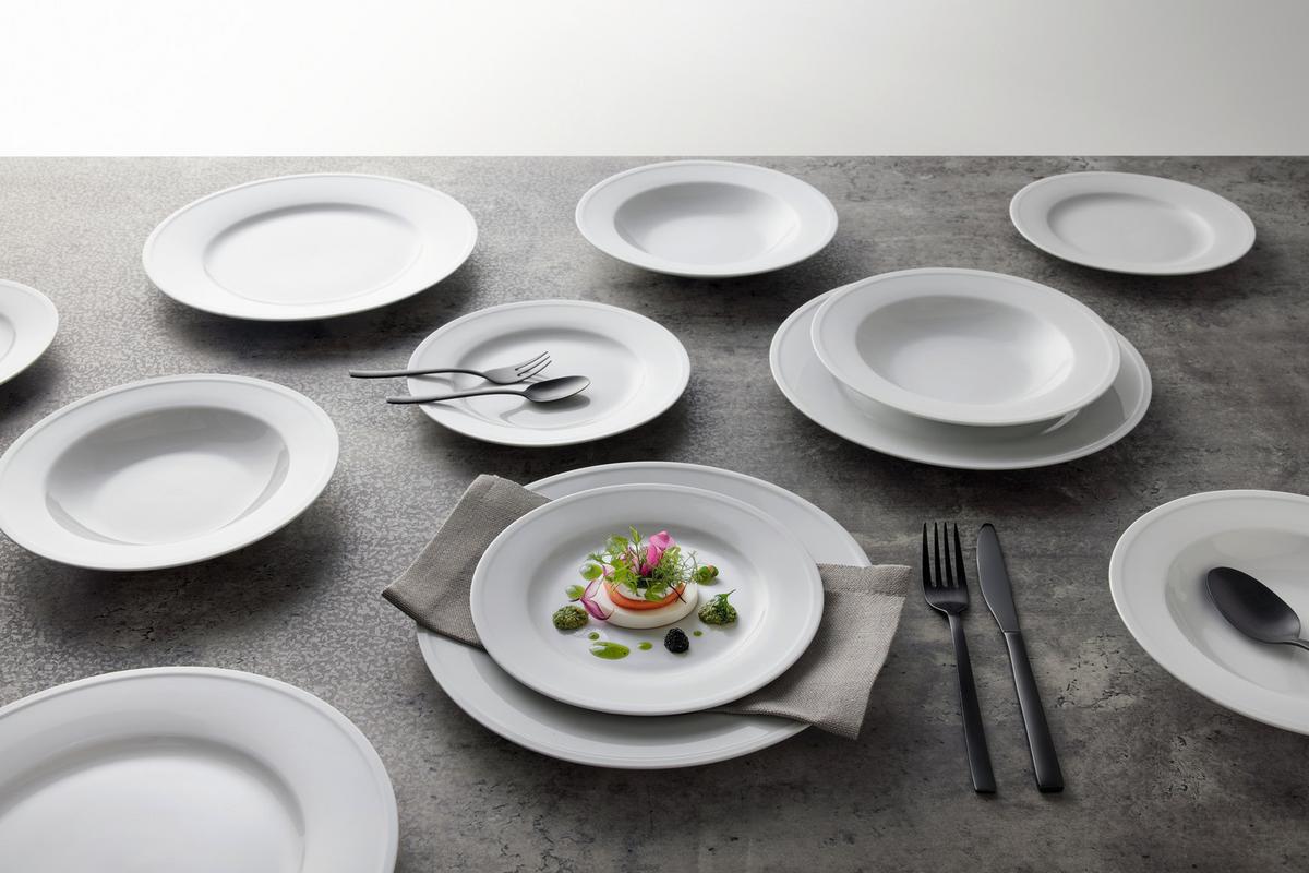 Tafelservice Arlona Weiß 18-teilig - Weiß, KONVENTIONELL, Keramik - Mäser