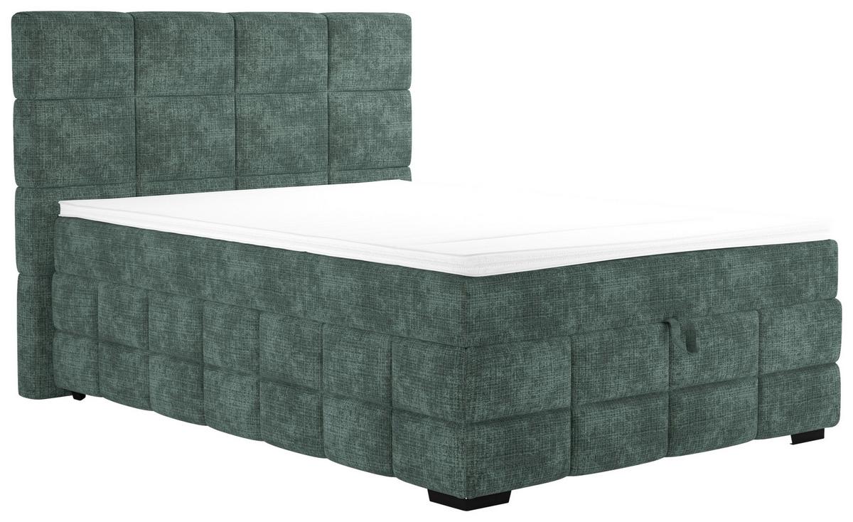 PAT BOX VEGA - verde, Trend, lemn/textil (140/200cm) - Modern Living