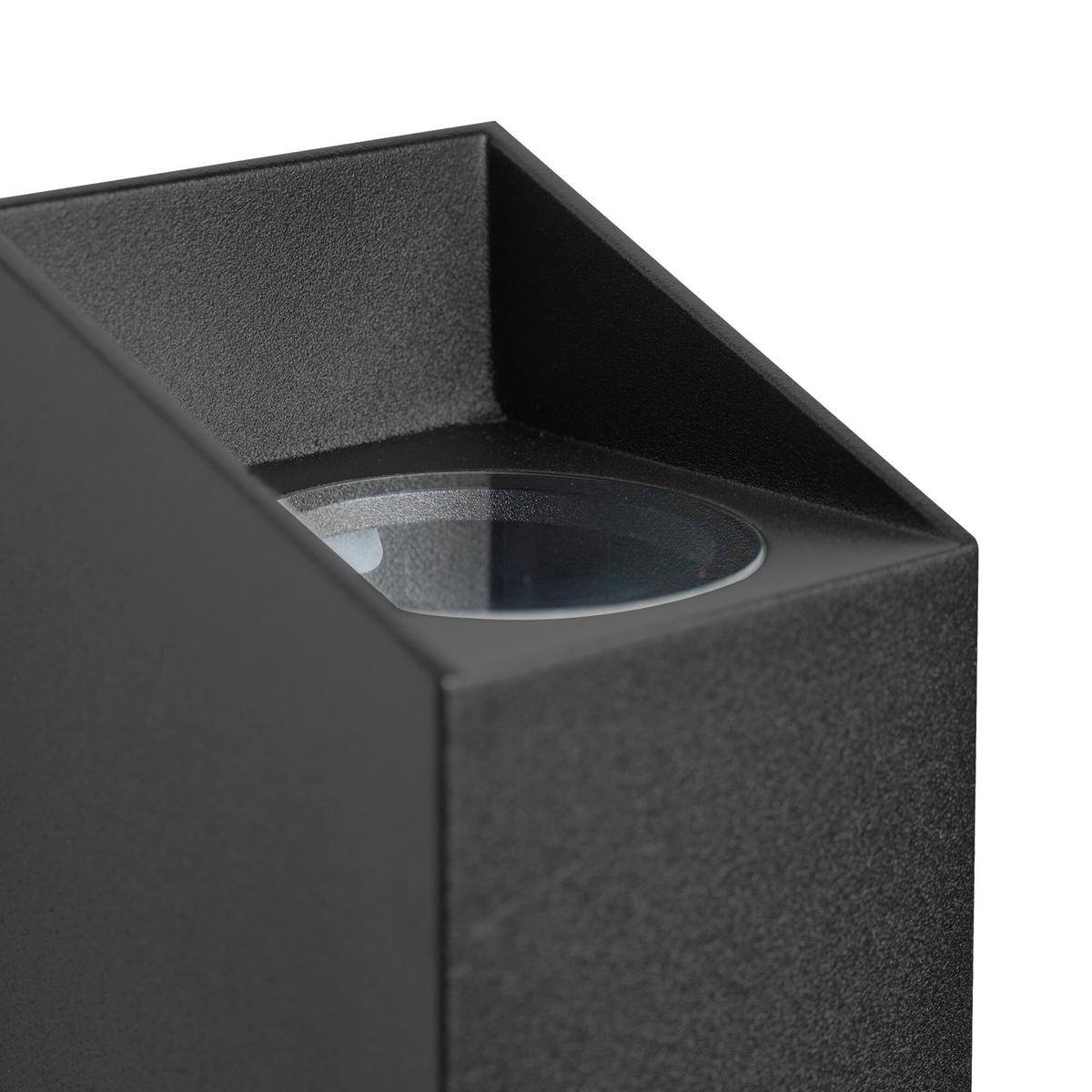 KINKIET ZEWNĘTRZNY 2218221003 NICO SQUARE - czarny, Design, metal (8/23.5/9.5cm) - Nordlux