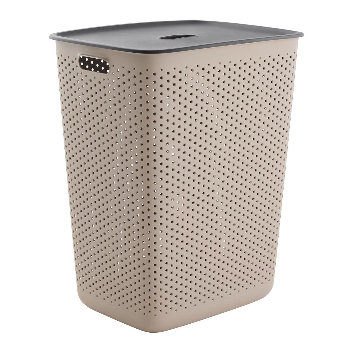 Coș de rufe Maja - cca. 60L - taupe/negru, Modern (45/34/58cm) - Mömax